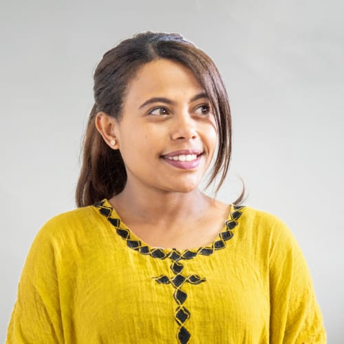 Tsion Mulugeta työskentelee Fidalla Etiopian köyhimmillä alueilla.