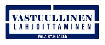 Vastuullinen Lahjoittaminen ry jäsentunnus.